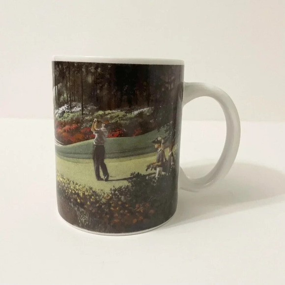 2003 The Approach D R Laird Print Collector Coffee Mug Tea Cup Golf - Picture 12 of 15